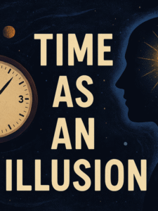 “Illustration of Time as an Illusion in Science and Spirituality”