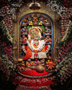 Sacred idol of Salangpur Kashtbhanjan Hanumanji in the famous temple of Gujarat.